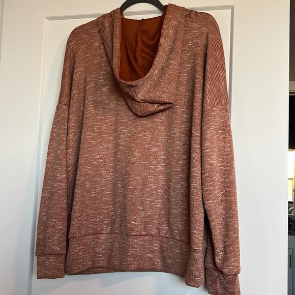 White Birch Rust Heathered Hoodie - Picture 7 of 9